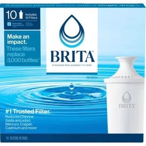 Brita Standard Replacement Filters 8 Pack New Sealed Open Box Genuine